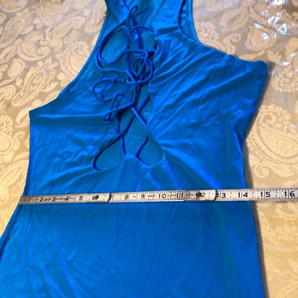 SHEIN BAE Crisscross Cut Out Front Bodycon Dress size L new with tag - Picture 10 of 12